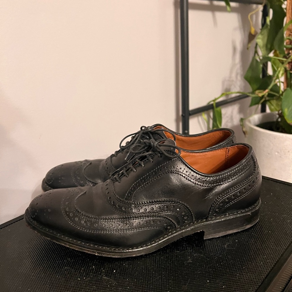 Allen Edmonds Black McAllister Wingtip Brogue Shoes